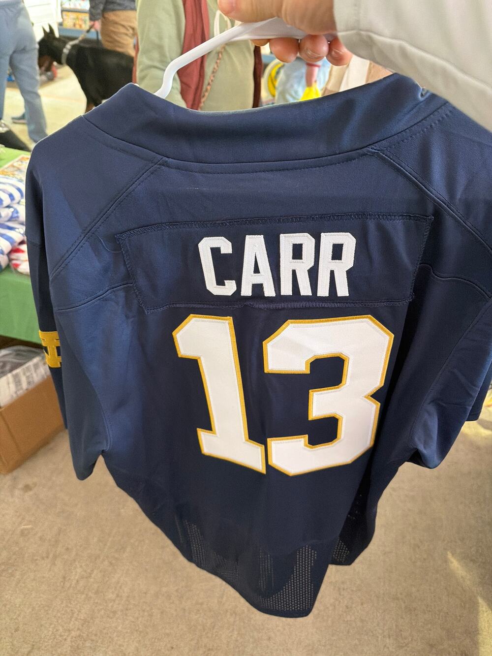 #13 College Football Jersey NWT Mens L - Stitched